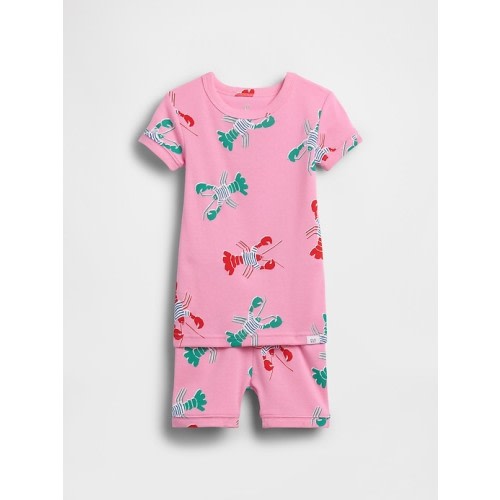 Baby & Toddler Organic Brushed Cotton Lobster PJ Short Set