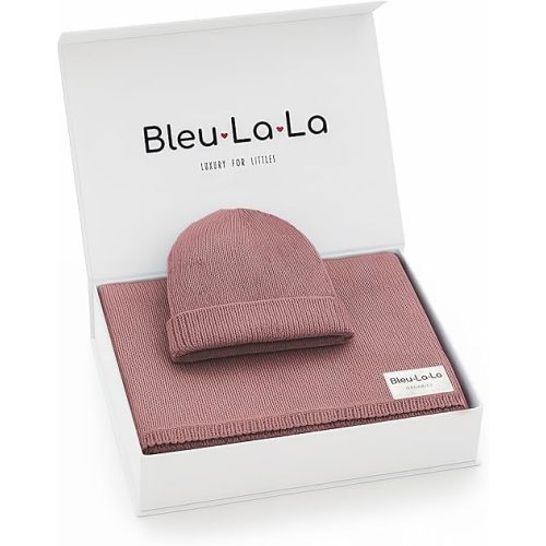 Luxe Collection 100% Organic Luxury Knit Baby Blanket + Hat Set (Sugar Plum)