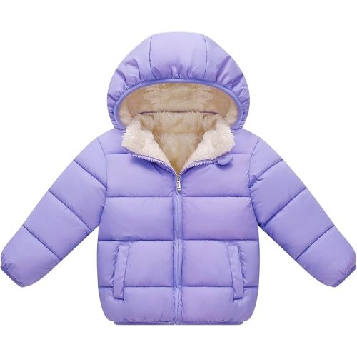 Toddler Baby Hooded Down Jacket Boys Girls Kids Thicken Warm Winter Coat Outerwear 1-7t