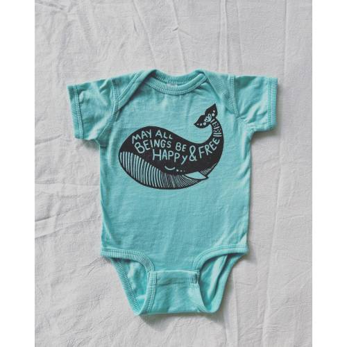 Whale bodysuit, Yoga Baby, Hippie baby, Unisex baby clothes, Boho baby, Gender neutral, Mantra baby, Bohemian baby, Vegan baby, Beach baby