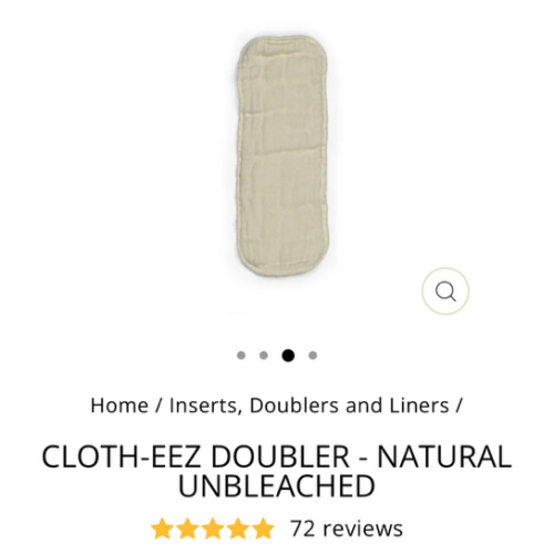 Cloth-eez Diaper Doubler - Natural Unbleached