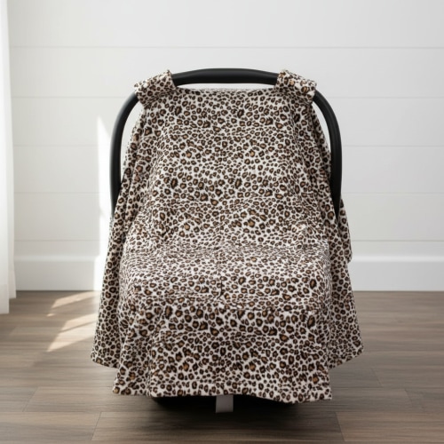 Cheetah Minky Animal Carseat tent
