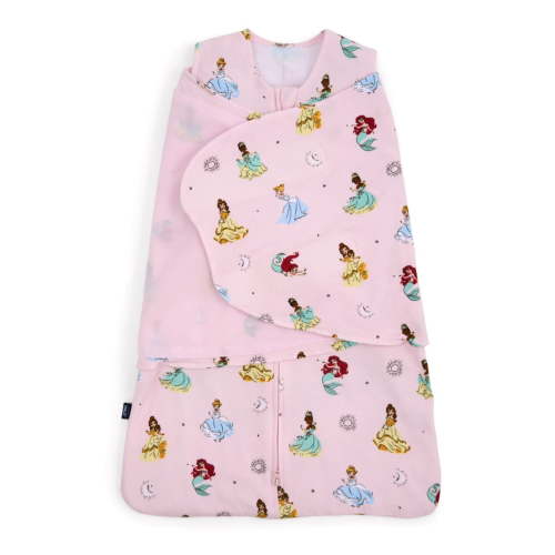 HALO Disney 100% Cotton Swaddle Tog 1.5, Disney Princess Pink, Small
