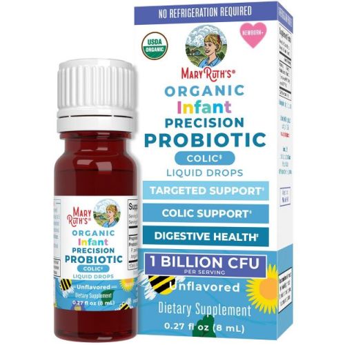 MaryRuth's USDA Organic Baby Precision Probiotics Liquid Drops for Digestive Health | Colic Calm | Occasional Colic Baby Relief | Vegan | 30 Servings