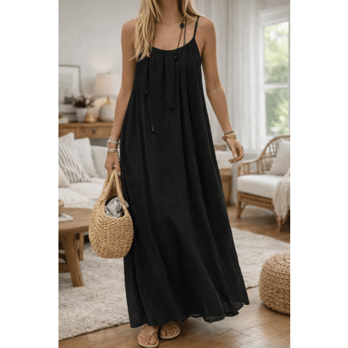 Backless Maxi Dress – Velle Noir