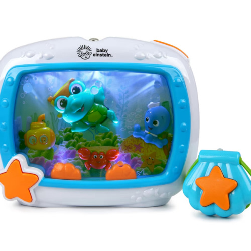 Baby Einstein Sea Dreams Soother Musical Crib Toy and Sound Machine, Newborn and up