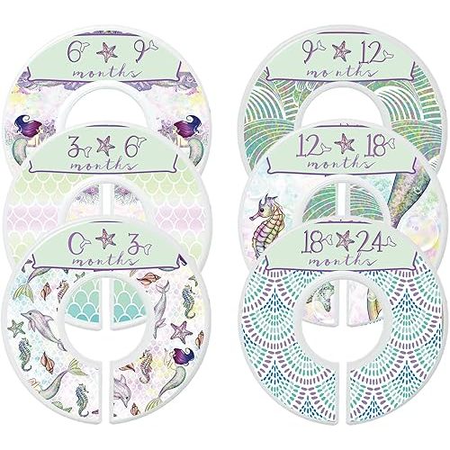 Nursery Closet Dividers Closet Organizers Baby Girl Clothes Dividers Mermaid