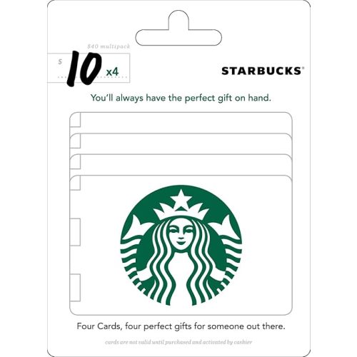 Starbucks $10 Gift Cards (4-Pack)