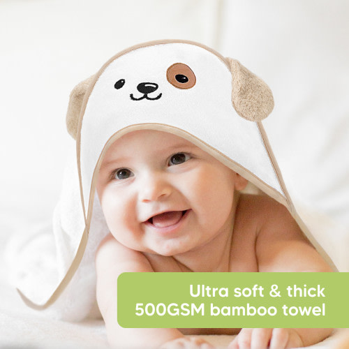 Cuddle Bamboo Viscose Hooded Towel - Dog