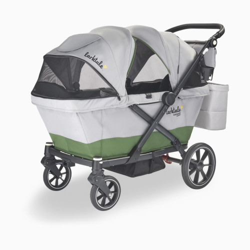 Larktale Caravan Coupe V2 Stroller Wagon - Gray/Green