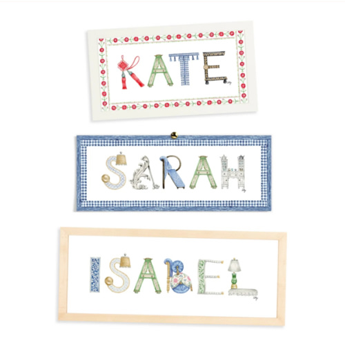 Interior Design - Custom Name Print