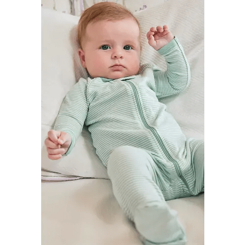 LAKE | Baby | Pima Cotton Pajamas | Parisian Green Baby Sleeper