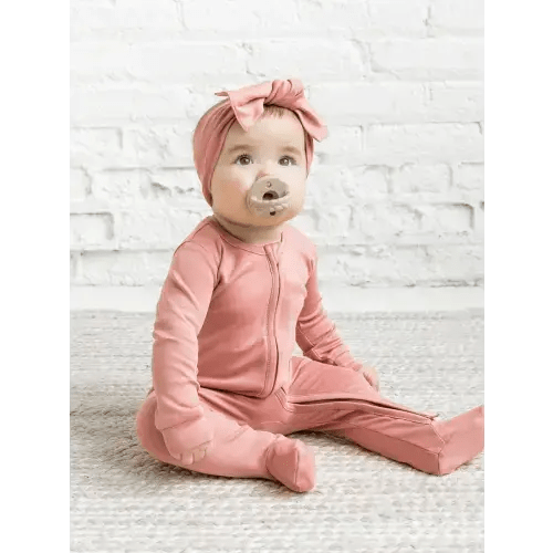 Peyton Zipper Sleeper - Rose