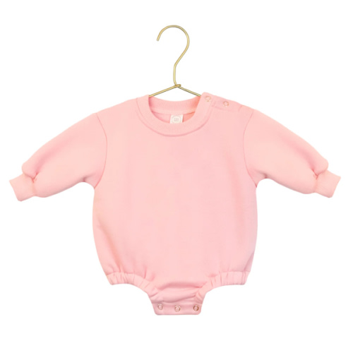 Sweatshirt Romper - Bubblegum