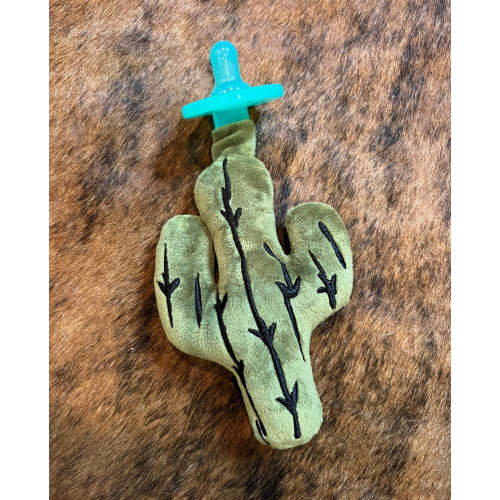 Green cactus baby pacifier