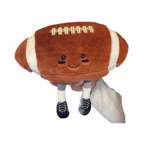 13.7inch Football Plush Toys,Rugby Stuffed Sports Balls Toy,with feet Creative Soccer Doll,Cute Fun Soft Plush Ball,Plush Stuffed Spherical Soft Toys Sports Throw Pillow Cushion Kids Gift (Football)