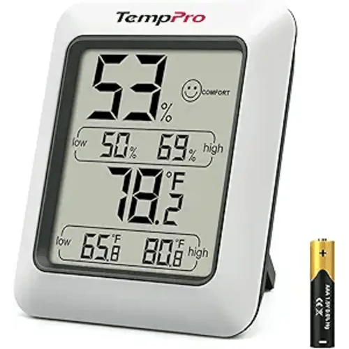 TempPro TP50 Digital Hygrometer Indoor Thermometer Room Thermometer and Humidity Gauge with Temperature Humidity Monitor(Previously ThermoPro)