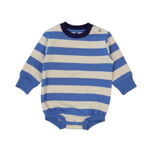 Off White Baby Stripe Long Sleeve Fleece Bodysuit | Best&Less™ Online