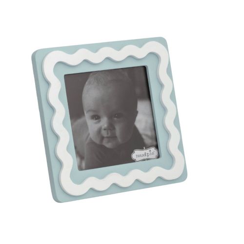 Square Blue Wood Frame