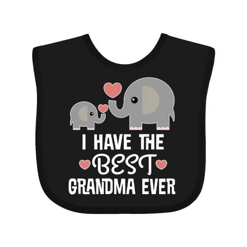 Inktastic Grandchild Best Grandma Ever Boys or Girls Baby Bib