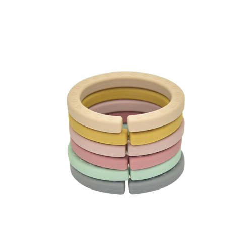 Silicone Toy Link Rings - Teether - Bath - Stacker
