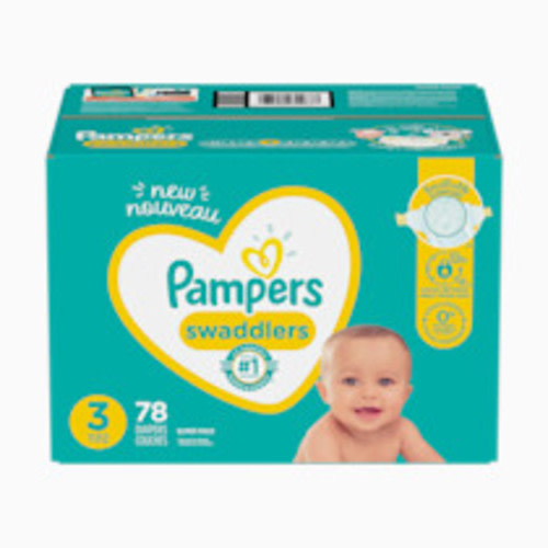 Pampers Swaddlers Disposable Diapers - Size 3, 78 Count