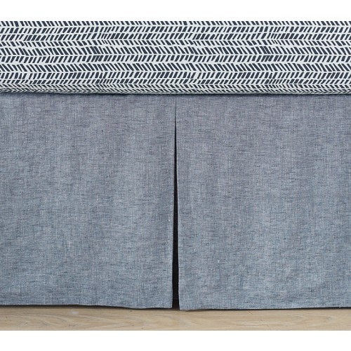 European Linen Crib Skirt