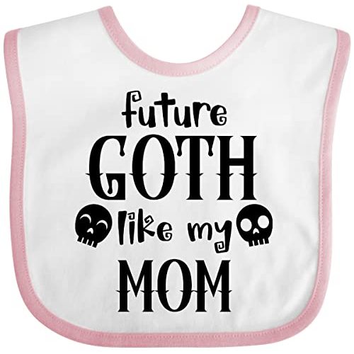 inktastic Future Goth Like My Mom with Skulls Baby Bib