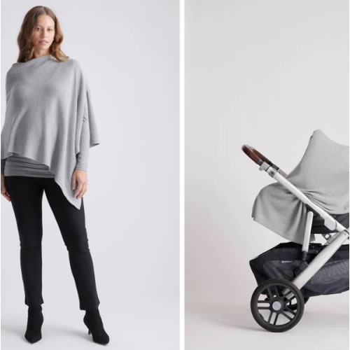 Lightweight Cotton Cashmere Nursing Shawl