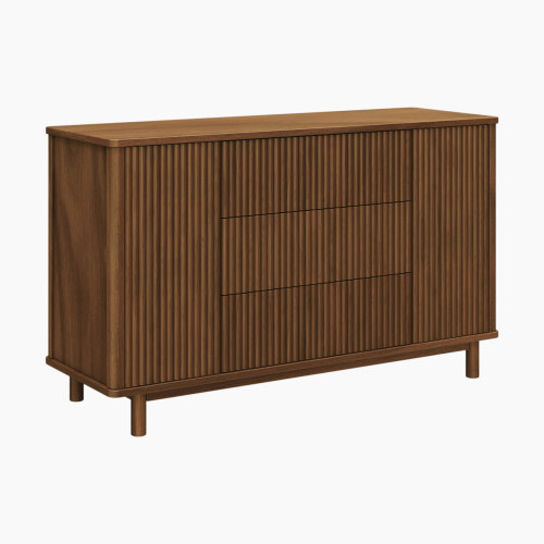 babyletto Pogo Tambour Assembled Dresser - Natural Walnut