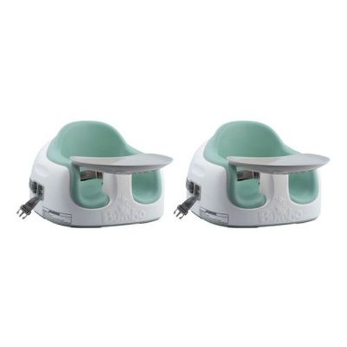 Bumbo Baby Toddler Adjustable 3in1 Multi Seat High Chair & Booster Seat w/ Removable Tray & Buckle Strap for Toddlers 1 to 3 (2 Pack)