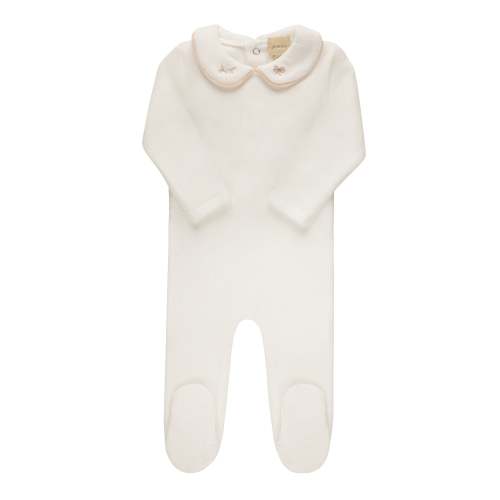 Embroidered Velour Collar Collection - Footie