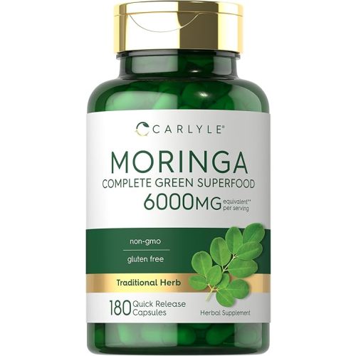 Carlyle Moringa Oleifera Supplement | 180 Capsules