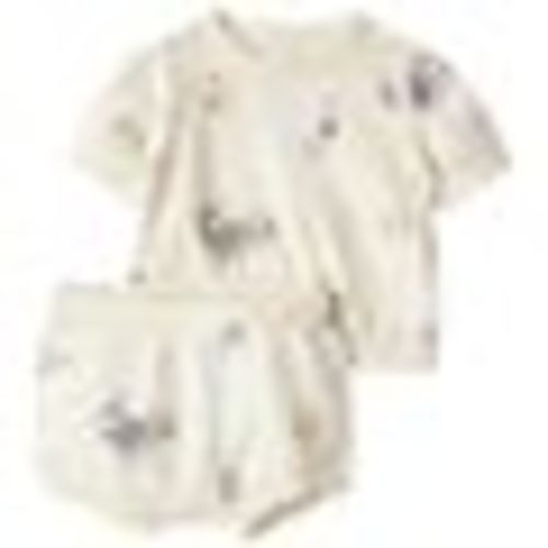 Little Planet by Carter's Baby Girls Printed Sweater Knit Top and Bubble Shorts Set, 6 Months
