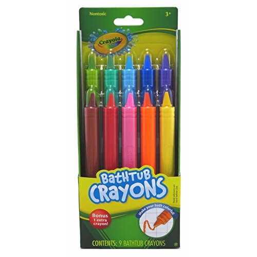 Crayola Assorted Bathtub Crayons (9 Count) Pack of 2