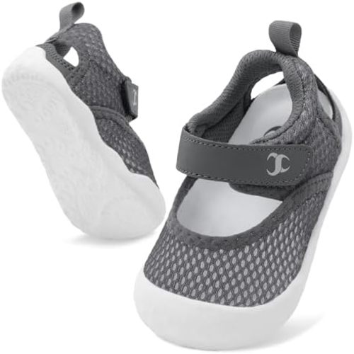 Baby Sandals Infant Toddler Girl Boy Beach Water Shoes Comfy Barefoot Wide Walking Shoe Breathable Summer Mary Jane Style Shoes