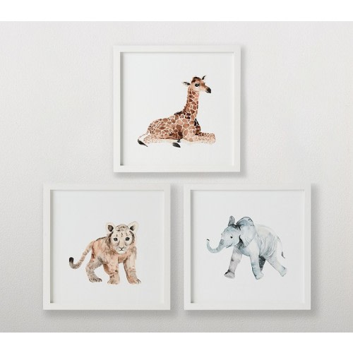 Nursery Animal Framed Art (14") | Pottery Barn Kids