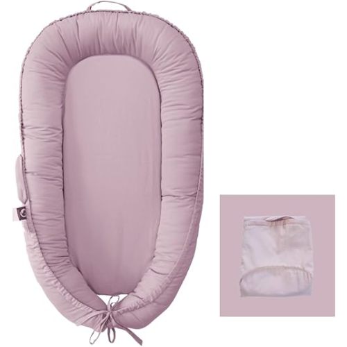 Infant Lounger Cover, 100% Organic Cotton, Newborn Essentials, Baby Gifts | Cover Only (LavenderBlush)
