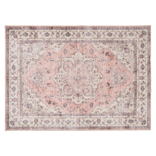 KIRKTON HOUSE 5' X 7' Decorative Area Rug, White/Pink Floral Same-Day Delivery or Pickup | ALDI