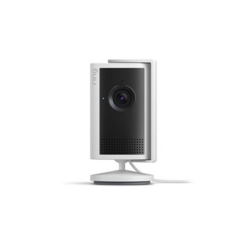 Ring Indoor Cam Plus — Retinal 2K, 4x Enhanced Zoom, Low-Light Sight for Full-Color in the near dark - White