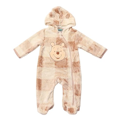 Magic Threadz Disney Clothes Baby Boy Hooded Pram Suit Newborn Fleece Coverall Footies with Ears Mickey, Pooh, Dumbo (0-6/9M)