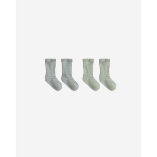 Socks Set || Fern, Steel Blue – Quincy Mae