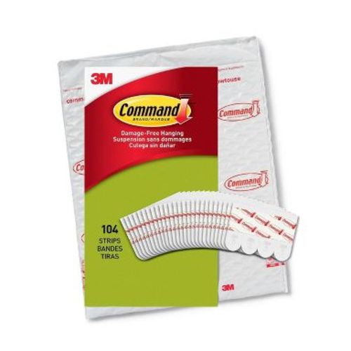 Command 104ct Small Poster Strips - White