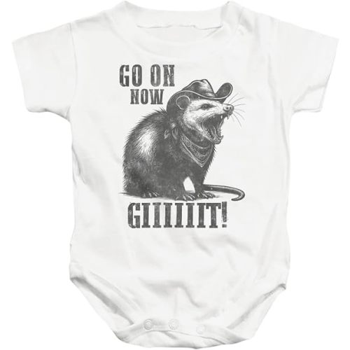 Popfunk Opossum Go On Git Funny Animal Unisex Infant Snap Suit for Baby