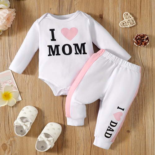 SGFCWSX Girls 2 Piece Set Newborn Winter Outfits Print Onesie and Pants Sets White Size 3 Months