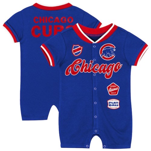 Newborn Chicago Cubs Outerstuff Royal Pinch Coverall