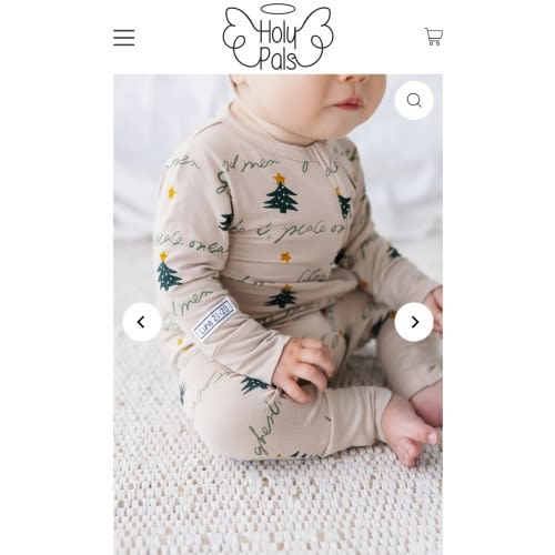 Glory to God PJ Footless Onesie Bamboo – Holy Pals