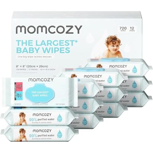 Momcozy Baby Wipes, Unscented & Hypoallergenic, Gentle for Sensitive Skin