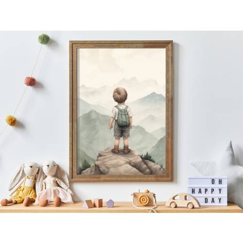Adventure Toddler Decor, Boy Adventure Nursery, Toddler Room Decor Boy, Mountain Nursery Decor, Nursery Nature Decor, Printable Wall Art