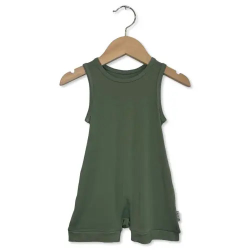 Succulent Sleeveless Shorty Romper | Cotton Bamboo Blend